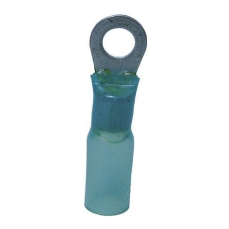 Ecm Industries Ring Terminal, 14 AWG, Nylon Insulated, Blue AMT-103